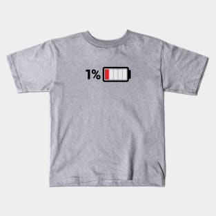 1% Battery Kids T-Shirt
